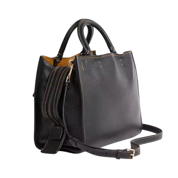 Coach Rogue Black Halloween Tote with Festive Patches - Picture 3 of 3